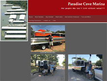 Tablet Screenshot of paradisecovemarina.com